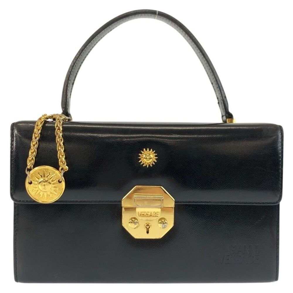 Versace Sunburst Patent Leather Vanity Bag